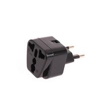 1vnt Universalus varinis Wd-11A-1 10A 250V Euro Uk Au Usa Eu Į Šveicarijos Šveicariją 3 kontaktų kintamosios srovės maitinimo kištuko keitiklis kelioninis adapteris juoda