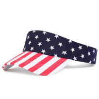 Unisex Amerikos vėliavos rašto reguliuojama apsauga nuo saulės tuščia kepurė Golfo Beisbolo kepurė Pavasario Vasaros Lauko Laisvalaikio Kepurės Kelioniniai Aksesuarai Moterims Vyrams tamsiai mėlyna spalva