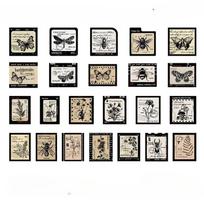 46 vnt Kawaii vintažinio popieriaus raštinės reikmenų lipdukų rinkinys Gyvūnai Augalai Dovanoms Pakuoti Scrapbooking Album Planner Journal Arts Craft