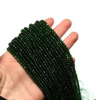 10 gijų mini natūralaus akmens špinelio karoliukai, boho 3 mm apvalūs žali laisvi tarpiniai karoliukai papuošalų gamybai pasidaryk pats St. Šv. Patriko dienos dovana Rankdarbiai Siuvinėjimas 38cm 10String/38cm žalia