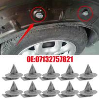 10x Car Exterior Fender Wheel Trim Panel Arch Clips Rivet For MINI Cooper S Mk I 2002 2003 2004 2005 2006 2007 2008 - 2016 gray