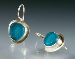 Exquisite Aquamarine Earring for Women Turquoise Glossy Drop Earrings Gemstones Hook Earring Wedding Engagement Jewelry ARI 1 pair