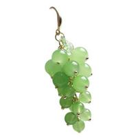 1 PC Grape Cluster Earrings Women Hook Earrings Fruit Earrings Faux Crystal įvairiaspalvis