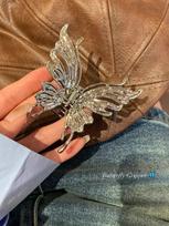2024 Liquid Butterfly Metal Shark Clip: High-Grade, Trendy Hairpin Accessory for Women
