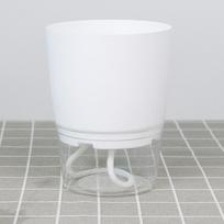 Large-Caliber Transparent Self-Watering Plastic Flower Pot with Double Layer for Home 90ml balta
