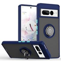 Armor Shockproof Coque For Google Pixel 6 7 8 Pro Magnetic Car Holder Stand Ring Phone Cases For Pixel6 Pixel7 Pixel8 Back Cover For Pixel 6 tamsiai mėlyna spalva