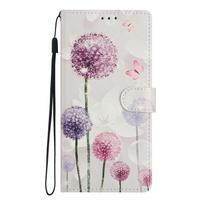 PU Leather Wallet Phone Case with Dandelion Pattern - for iPhone,Samsung,Xiaomi Redmi,Motorola,Blackview,Oppo,Huawei,Honor,Google,ZTE,Ulefone,TCL Xiaomi 13 Pro rožinė