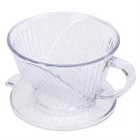 Kūgio formos kavos virimo aparato filtras puodelis lašintuvas daugkartinis pour-over patiekimo puodelis(Skaidrus S )