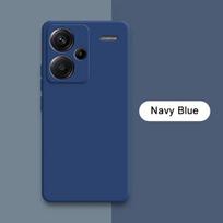 Skysto silikono telefono dėklas, skirtas Xiaomi Redmi Note 13 Pro Plus 360 fotoaparato apsauginis minkštas galinis dangtelis RedmiNote13 13Pro maišeliai Redmi Note 13 5G tamsiai mėlyna spalva