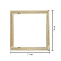 Medinis rėmelis drobės aliejiniam tapybai Gamta „pasidaryk pats“ paveikslėlio vidinis rėmelis 15*15 CM beige