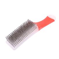 1 vnt. rūdžių, suvirinimo šlako, purvo ir dažų šalinimui. Didelio apkrovimo nerūdijančio plieno vielinis šepetys su patogia plastikine rankena. Clear Wire Brush