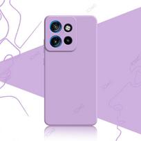 Mobiliojo telefono dėklai Motorola Moto S50 Edge 50 Neo MotoS50 Edge50Neo 5G 6,4  minkštas prabangus kvadratinis skysto silikono dangtelis Moto Edge 50 Neo 5G violetinė