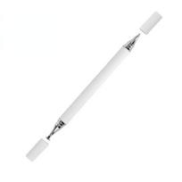 2 viename universalus rašiklis-stylus planšetiniam kompiuteriui, mobiliajam telefonui Android, iOS, iPad priedai, piešimo planšetė, talpinio ekrano lietimui skirtas rašiklis balta
