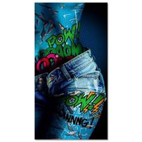 Grafiti Šauni Mergina Sienos Menas Plakatas Seksuali Moteris Abstrakčiai Madingas Sienos Tapyba Modernus Namų Dekoras Drobės Tapyba Paveikslai Spausdinti Dekoro elementai 20x40cm Unframed