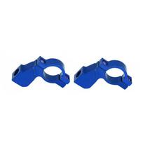 2 vnt. 22 mm 7/8  vairo motociklo ATV galinio vaizdo veidrodėlio laikiklio tvirtinimo adapterio laikiklio spaustas varžtas CNC violetinė