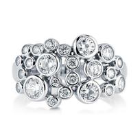 Irregular Gypsy Women'S Ring, Royal Fashion Luxury Zircon Ring, Round Ring 6