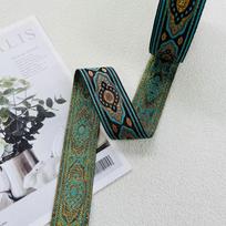 Nėrinių juostelės užuolaidų apdaila - Namų ir drabužių aksesuarai, 3 cm pločio, SH-3205 žalia