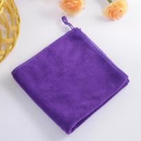 Thickened Absorbent Cleaning Cloth for Floors, Glass, Car, Table - Fiber Square Towel 25x25 violetinė
