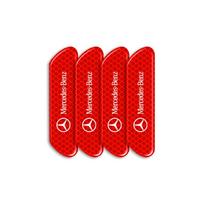 4 vnt./kompl. Automobilio atšvaitinės juostelės Įspėjamieji lipdukai Automobilio priedai Mercedes-Benz AMG CLA CES CLS SLK GLK CLK SLS CLG GLE GLC GLB EQC GLA GLS SLC benz raudona