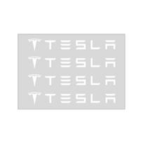 4 vnt. Automobilio durų rankenėlių lipdukai Padangų galinio vaizdo veidrodėlio lipdukai Tesla Model 3 Model S Model X Y Roadster Performance juoda