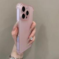 Ice Mist Phone Case For Vivo V50 Lite V50E V40 V30 V29 V27 V27E V25 V23 V21 Pro Lite Matte Back Cover AirBag Shockproof Casing Vivo V50E rožinė