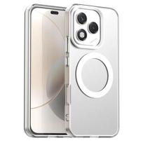 Magnetinis dėklas Honor 400 Lite Magsafe belaidžio įkrovimo dangtelis Honor 400 Lite Matinis TPU apsauginis telefono dėklas Honor 400 Lite Honor 400 Lite balta
