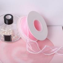5 jardai Perlinis kraštas 4cm Tinklelio tiulis Vienspalvis Šilkas PASIDARYK pats Gėlių puokštės Pakuotės Apvyniojimo juosta Žuvies uodegos siūlas 5 yards šviesiai rausvos spalvos