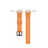 Huawei and Honor Band 6 TPU Rubber Replacement Strap with Protective Wristband (No Screen Protector Included) oranžinė