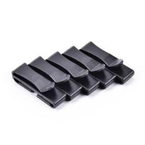 5X Greita plastikinė sagtis Taktinės kuprinės krepšio diržo dirželio spaustukas Lauko 38mm juoda