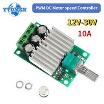 10A PWM nuolatinės srovės variklio greičio reguliatorius 12V 24V reguliuojamas greičio reguliatorius pritemdymo jungiklis ventiliatoriaus varikliui LED šviesai 12V-30V balta