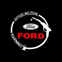 1 vnt. Automobilio degalų bako dangtelio lipdukai Vinilinė madinga apdaila Automobilio stilius Ford Focus Mondeo Kuga Fiesta MK7 Escort Explorer Edge 2 4 MK2 MK4 Ford juoda