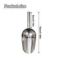 Nerūdijančio plieno ledų kaušelis Metalinis maisto baro kastuvėlis Cukraus, miltų, grūdų matavimo įrankis 8 inch