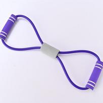 4 vamzdeliai Reguliuojamos pasipriešinimo juostos Elastingos fitneso juostos namų treniruotėms – Daugiafunkcinės, nešiojamos, neslystančios pedalai ir traukimo virvė 1PC violetinė