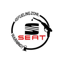 Automobilio Ženklelis Vinilinės Atspindinčios Kuro Bako Dangtelio Lipdukai Decal Aksesuarai SEAT Leon MK1 MK2 MK3 5F Ibiza 6L 6J Altea Arona Tarraco Cupra Cordoba juoda