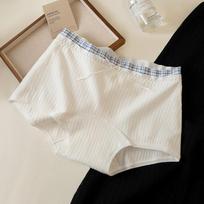 Ladies Spring and Autumn Cotton New Anti Bacterial Extension Crotch No Mark Flat Angle Underwear M balta