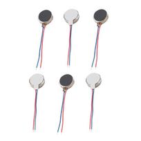 6 vnt. Mažas vibruojantis variklis elektroniniams prietaisams 10mmx3mm, Lipnus mini vibracijos variklis, DC3V 80mA srovės galia 1