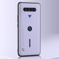Prabangus odinis telefono dėklas skirtas Xiaomi Black Shark 4 3 5 Pro Cover Matinis silikoninis apsauginis dėklas, skirtas BlackShark 3 4 5 Pro Coque For Black Shark 3 šviesiai violetinė spalva