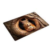 Realistiškas gyvūno grindų kilimėlis 3D optinės iliuzijos kilimas Mielas katės dizainas Įėjimo kilimėlis Neslystantis šuns durų kilimėlis 40x60cm