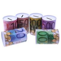 1 vnt. Euro dolerio pinigų dėžutė seifas cilindro formos taupyklė bankai monetoms depozitinės dėžutės