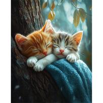 5D Diamond Painting Set Cats Animals Diamond Rhinestones Paintings Diy Crystal Gift Full Square Round Drill Home Decor Round 20x30cm gray