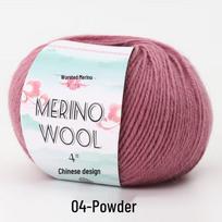 Aukščiausios kokybės 50 g merino vilnos siūlai - vidutinio svorio, rankiniam mezgimui ir nėrimui
