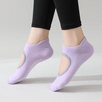 Non-Slip Yoga Pilates Socks for Indoor Dance and Sports - Summer Edition One Size šviesiai violetinė spalva
