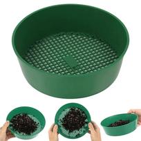 Plastic Soil Sieve Filter Mesh for Soil Stone Sifting Filtration Home Garden Flower Plant Nursery Tools One Size žalia