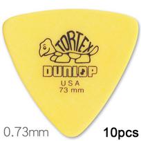 10pcs Delrin Electric Guitar Picks Anti-slip Style Guitar Parts Dunlop Guitar Picks  Guitar Playing 10pcs 0.73mm yellow