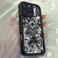 JT237 Akys Tamsaus meno iliustracijos iPhone 17 16 15 14 Pro Max Samsung S26 S25 Ultra A17 A16 A07 A56 A36 A26 Xiaomi 15T Redmi 15c Note 14 Minkštas dėklas for iPhone 5/5s juoda