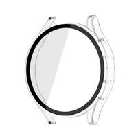 Tempered Glass+Case for Samsung Galaxy Watch 4/5/6 44mm40mm Screen Protector Bumper Shell Hard Matte All Around Protective Cover Galaxy Watch 4 40mm skaidri