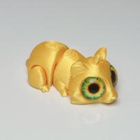 3D Spausdintos Hamsterių Figūrėlės Gyvūnų Žaislai Daugiašakiai Judantys Imitaciniai Didelės Akys Namų Aksesuarai Amatai Fidget Žaislas Vaikų Dovanos auksas