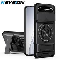 KEYSION Magnetic Phone Case for TECNO Pova Slim 5G Spark Slim 4G Slide Camera Protection Upright Kickstand Shockproof Back Cover for Pova Slim 5G  juoda