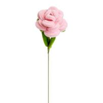 Pypkių valiklis Rožės žiedas Rankų darbo dekoratyvinis pliušinis susukamas pagaliukas Nenuvystanti dirbtinė gėlė Namų dekoras Šventinė dovana pink