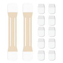 Kaklo juosta Momentinis pakėlimo pleistras Vandeniui atsparus Jauninantis kaklo linijos stipriklis Nematoma Natūrali kaklo pakėlimo stangrinanti juosta veidui, žandikauliui, kaklui 2pcs white